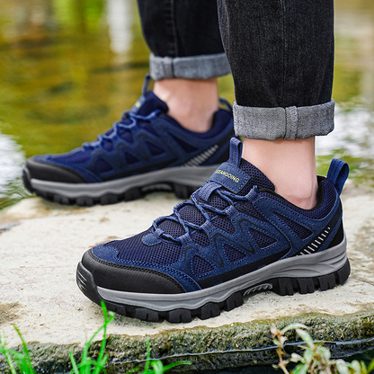 Men’s Athletic Work Shoes – Arch Support, Wide Toe Box, Breathable, Lightweight, Non-Slip, Built for Hiking & Outdoor Use